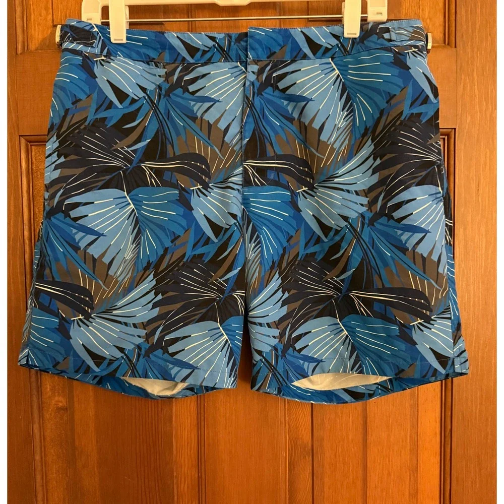 Bonobos Swim Trunk‎ Board Shorts Mens 32 Blue Adjustable Waist Surf Resortwear